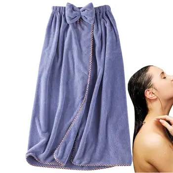 Банные полотенца для женщин, Носимые, Регулируемые, для душа, спа-обертывания, Легкая ночная рубашка, Супервпитывающий халат, Полотенца, Халат для