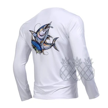 2023 Новая мужская рубашка для рыбалки с длинным рукавом, джерси с защитой от ультрафиолета Upf 50, походная одежда Angeln Beklei