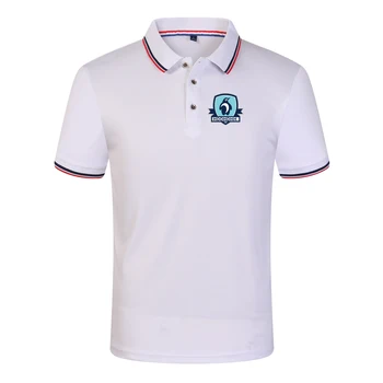 Мужская рубашка для гольфа с брендовым принтом HDDHDH, Летняя сухая удобная дышащая футболка с коротким рукавом, топ из 65% хлопка